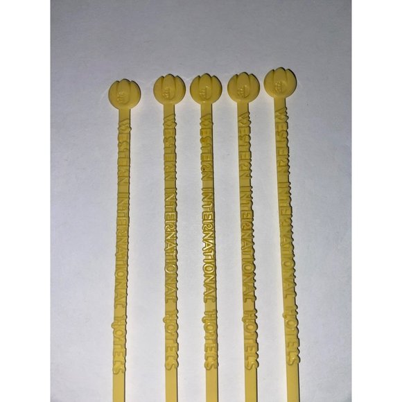 Western International Vintage 60s Lot of 5 Swizzle Sticks‎ - Picture 2 of 5